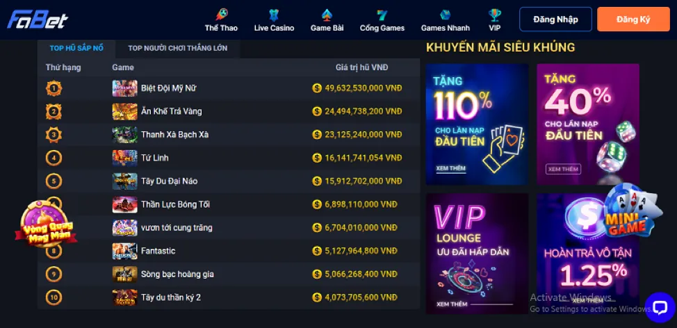 Cá cược Thể thao Kịch tính tại 68vn Casino